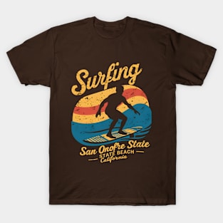 Surfing  San Onofre State Beach California | Surfing lovers T-Shirt